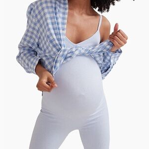 Hatch The Body Rib Maternity Unitard Shorts